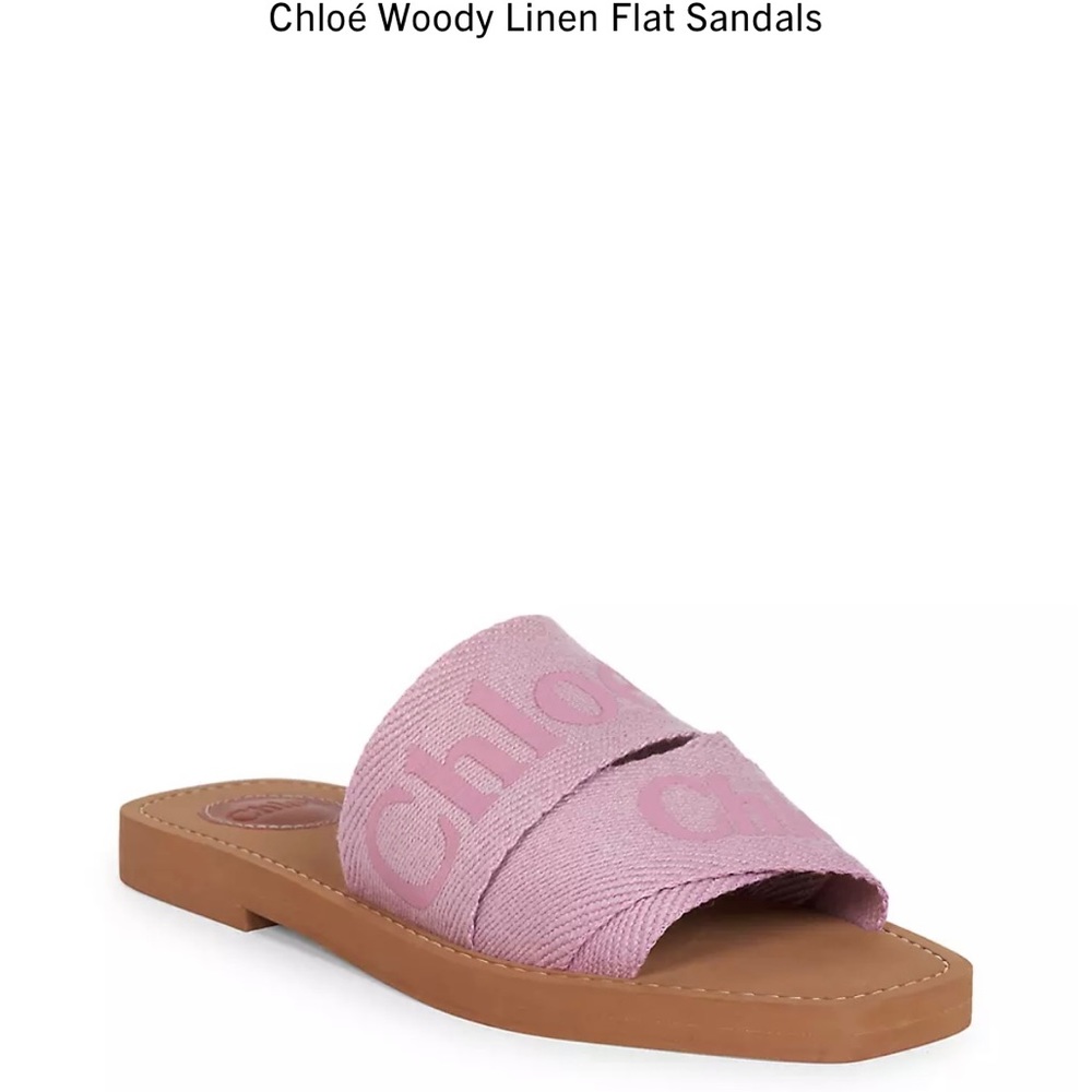 Chloe Woody sandals size 36 in lilac.